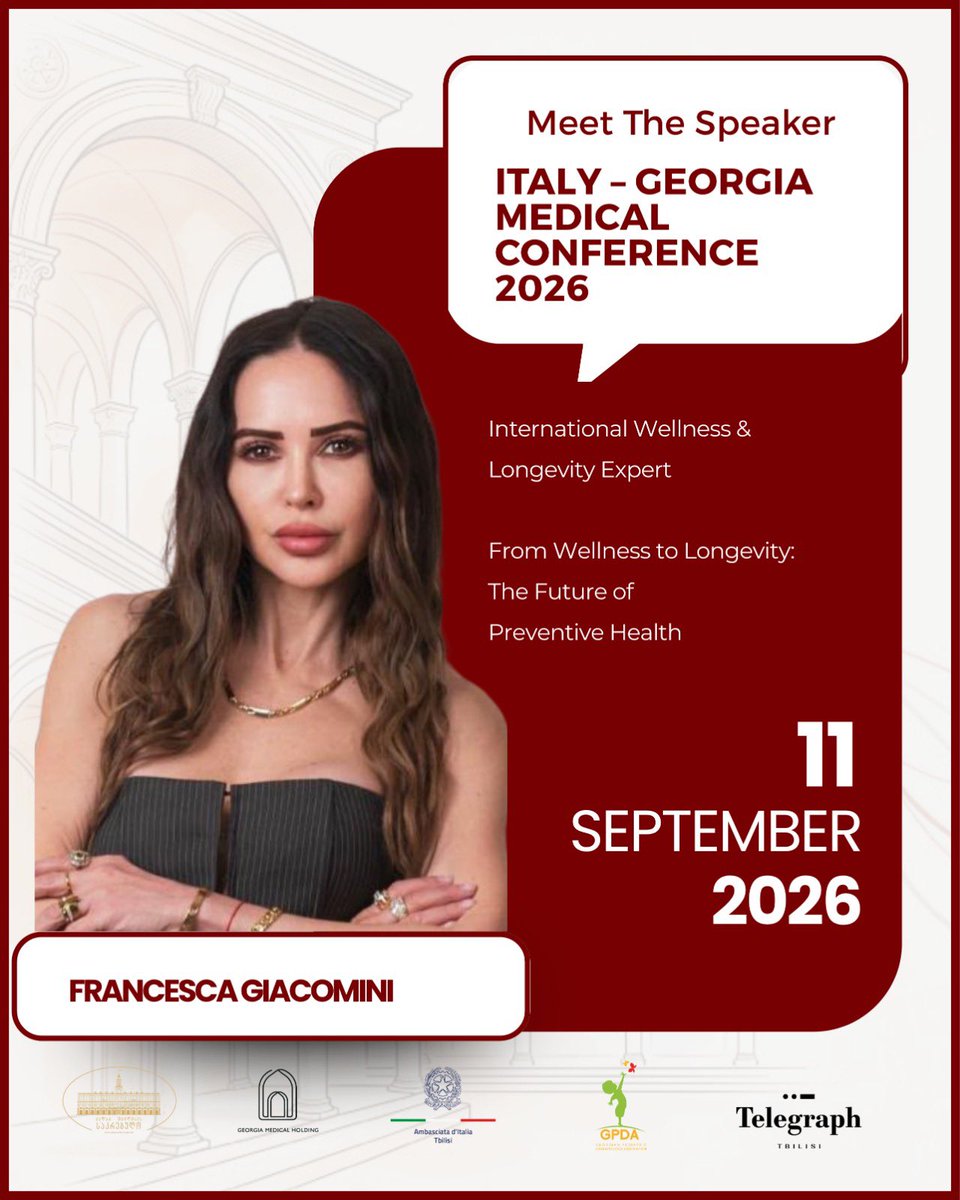 FrancescaMethod's tweet photo. I’m honoured to be part of the international medical  coference bringing Italy and Georgia together through medicine, culture, education and dialogue. Organised by @gpda_georgia and  Dr. Ketevan Khishtovani, MD, PhD President and Italian Embassy 🇬🇪🇮🇹 https://t.co/QLibryJPUR