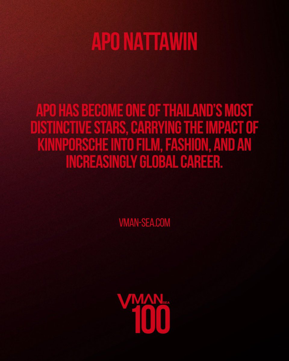 ApoNattawinofc's tweet photo. APO Nattawin has become one of Thailand's most sought-after names in fashion, with a profile that increasingly stands on its own.

@Nnattawin1 #ApoNattawin 

 🙏🏻 VMAN SEA
>> https://t.co/a2rNbEx2IZ 

Beyond his success on screen, the actor has built serious fashion credentials with Dior and Piaget, while his front-row appearances and campaigns have made him a regular fixture in the international fashion circuit.