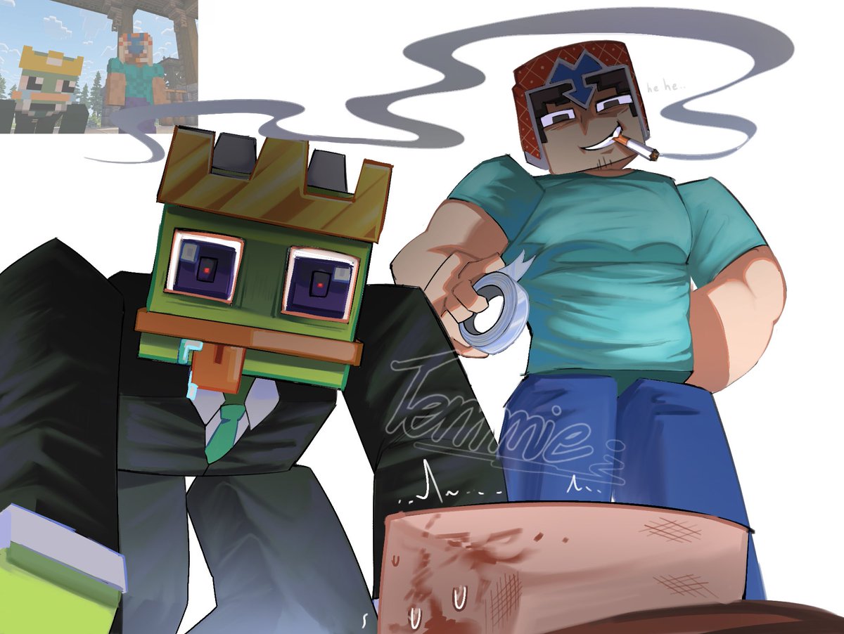 Temmiemimi's tweet photo. ชอบมุมนี้ วาดซะเลยย😍

#froggydude #lookout3d #mcyt https://t.co/Fr6onxFSRR