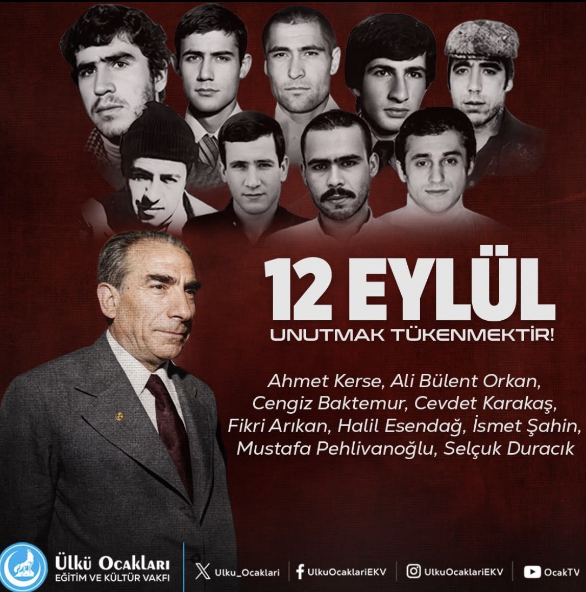 Bulanikulkuocak's tweet photo. Unutmak tükenmektir.
#12Eylül https://t.co/ieDfVhpxJf