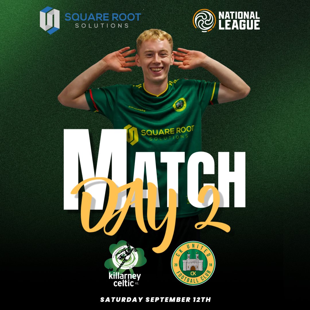 CKUFirstTeam's tweet photo. 🟢🟡 MATCHDAY | ON THE ROAD! 🟡🟢
It’s Matchday as CK United hit the road to take on Killarney Celtic! ⚽🔥

📲 Live match updates throughout the day across our 

COME ON CK!

#CKUnited #CKisourDNA #IdentifyDevelopInspire #Matchday https://t.co/mFgJTxngHx