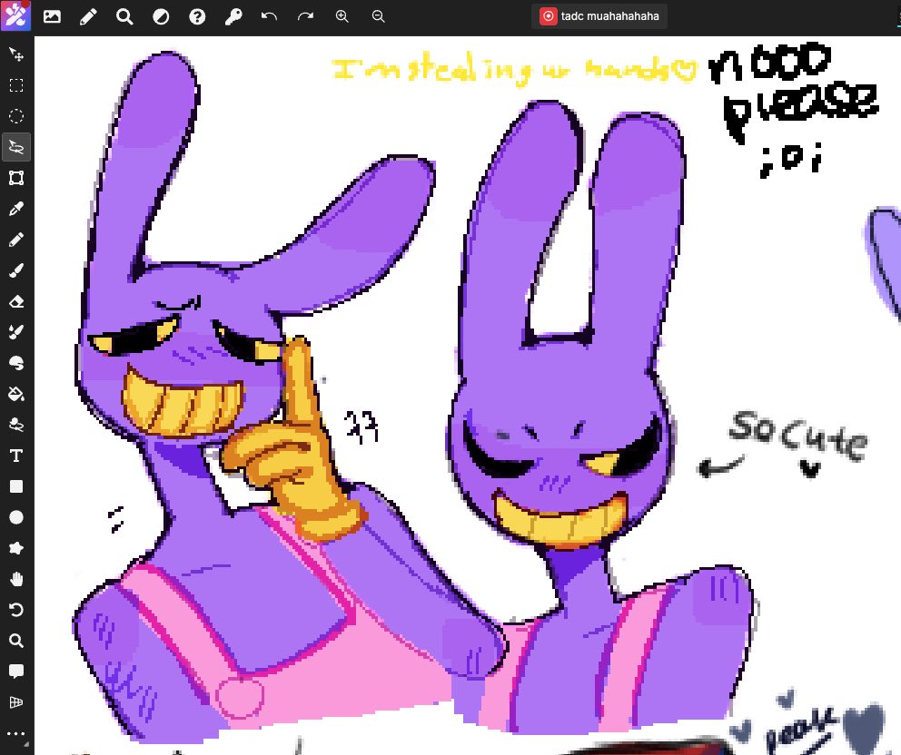 mutavix's tweet photo. Magma shenanigans

#evilfunnybunny #funnybunny #ragatha #kinger #jax #tadc #theamazingdigitalcircus https://t.co/Mwu3mXiiT0