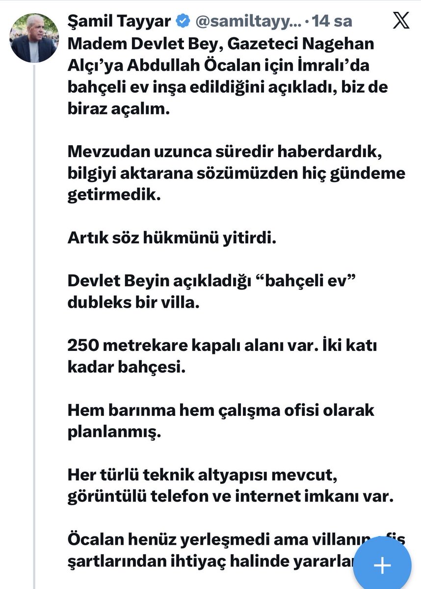 55erhanusta's tweet photo. Sıvasız evlerin çocuklarını katledene İmralı’da lüks villa yapılmış. 

Yazıklar olsun…
Akıl, izan, vicdan, ahlak… hiç bir şey kalmamış. https://t.co/yHZ2Nq13qo