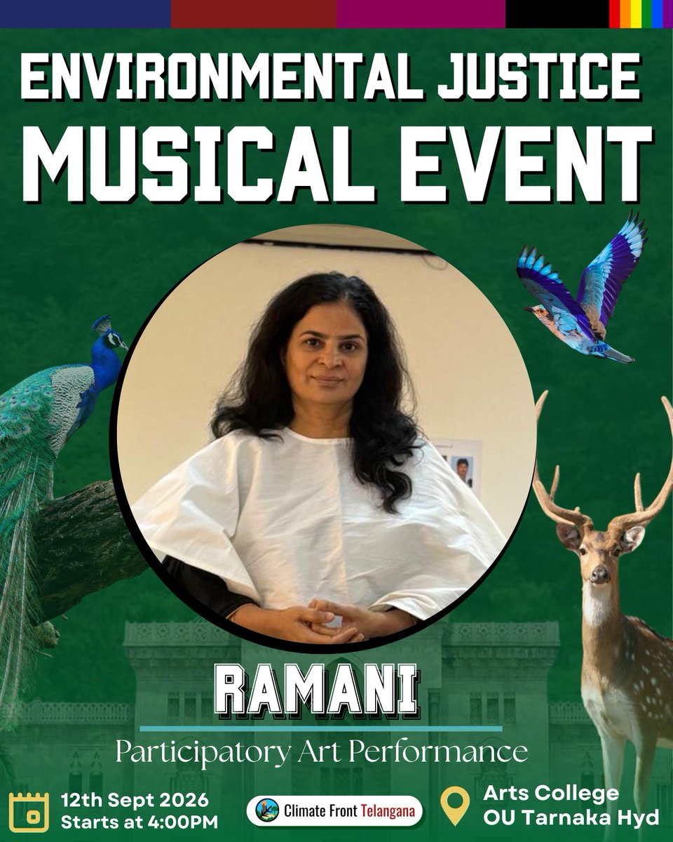 ClimateFrontHyd's tweet photo. Happy to Perform in Arts College, Osmania University tomorrow. Would like to invite you all to participate https://t.co/BhZsvh2w7Y