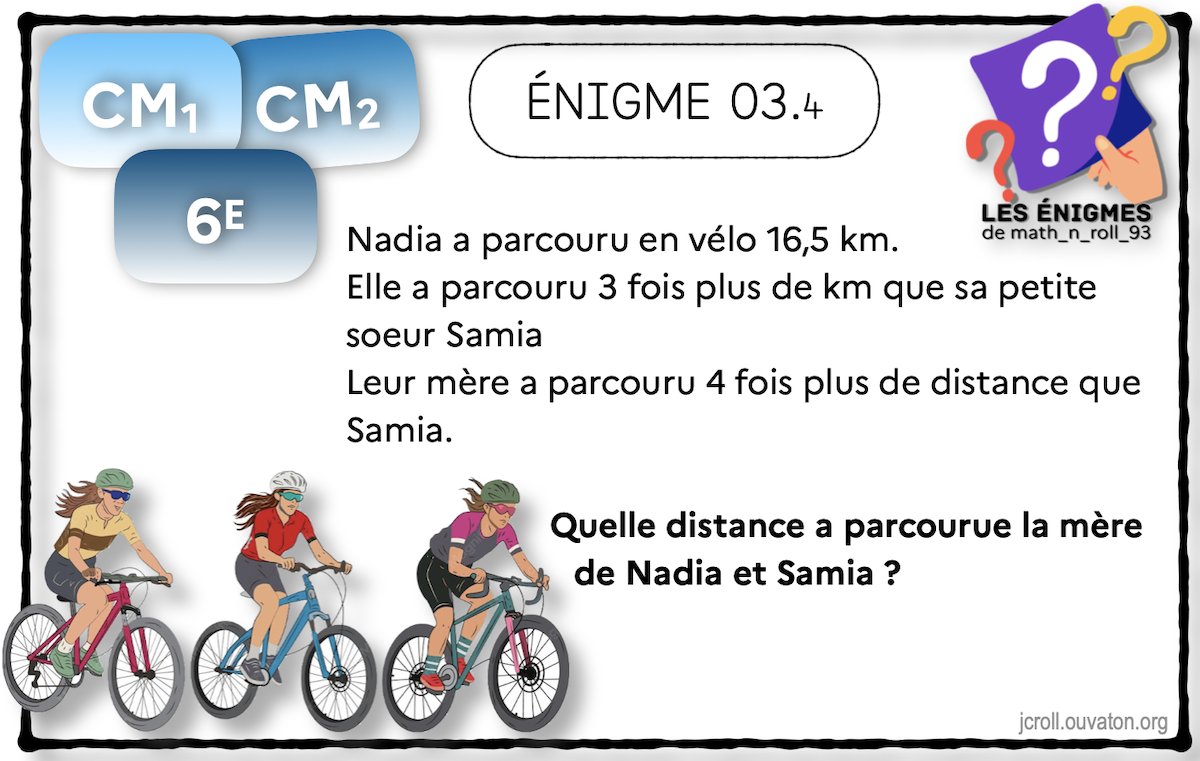 math_n_roll_93's tweet photo. Sur Maths_n_roll_93 : Énigmes n°3 - CM1/2 6e
 Les énigmes de la semaine du 14 septembre 2026. https://t.co/KuUWtZ6VH9 https://t.co/hRnU6TkyJ4