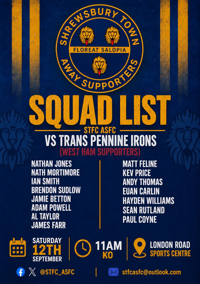 STFC_ASFC's tweet photo. 🔵🟠 MATCH DAY! 🟠🔵

We start our 26/27 campaign today!

If you’re at a loose end before STFC take on Northampton later, come and support the lads! It’s an 11am KO at London Road (SCAT) 

⚽️ STFC ASFC vs Trans Pennine Irons
📅 Saturday 12th Sep
📍 London Road (SCAT)
⏰ 11am KO https://t.co/yPHIIdgCji