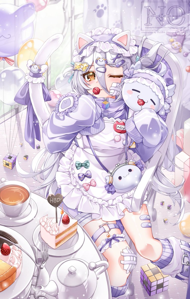blumegarden0313's tweet photo. 💜ﾟ･｡ ℍ𝕒𝕡𝕡𝕪  𝔹𝕚𝕣𝕥𝕙𝕕𝕒𝕪 ｡･ﾟ🩷

I loved your maid outfit so much, I had to draw it!
#henyart https://t.co/UrMjeND7d7