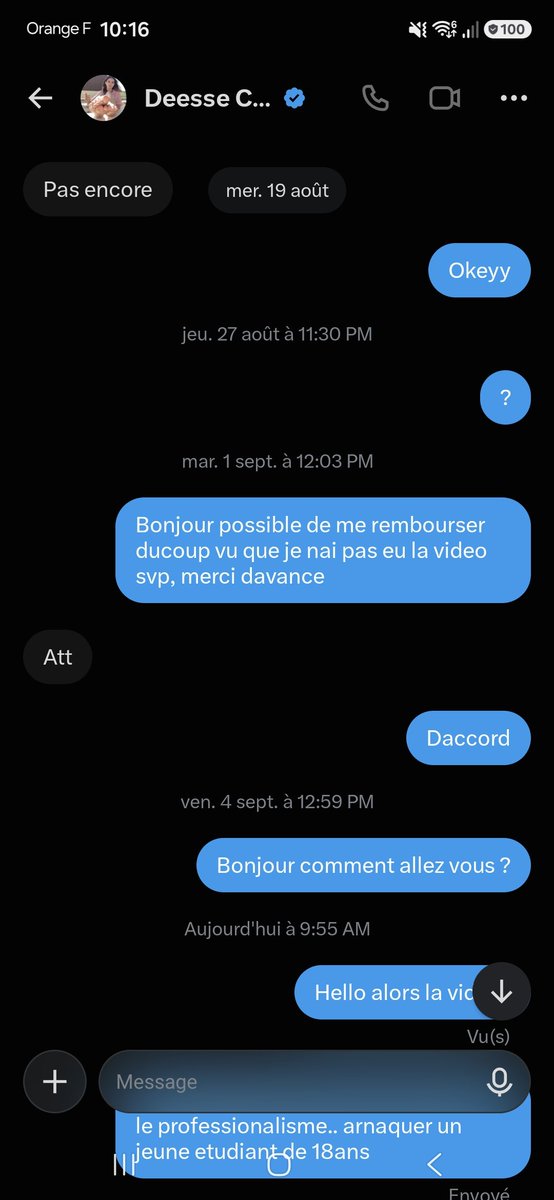 bastien24794's tweet photo. @DeesseCandy FAKE JAI PAYÉ 80€ ET DEPUIS TOUJOURS RIEN https://t.co/4qBjcfuCnA