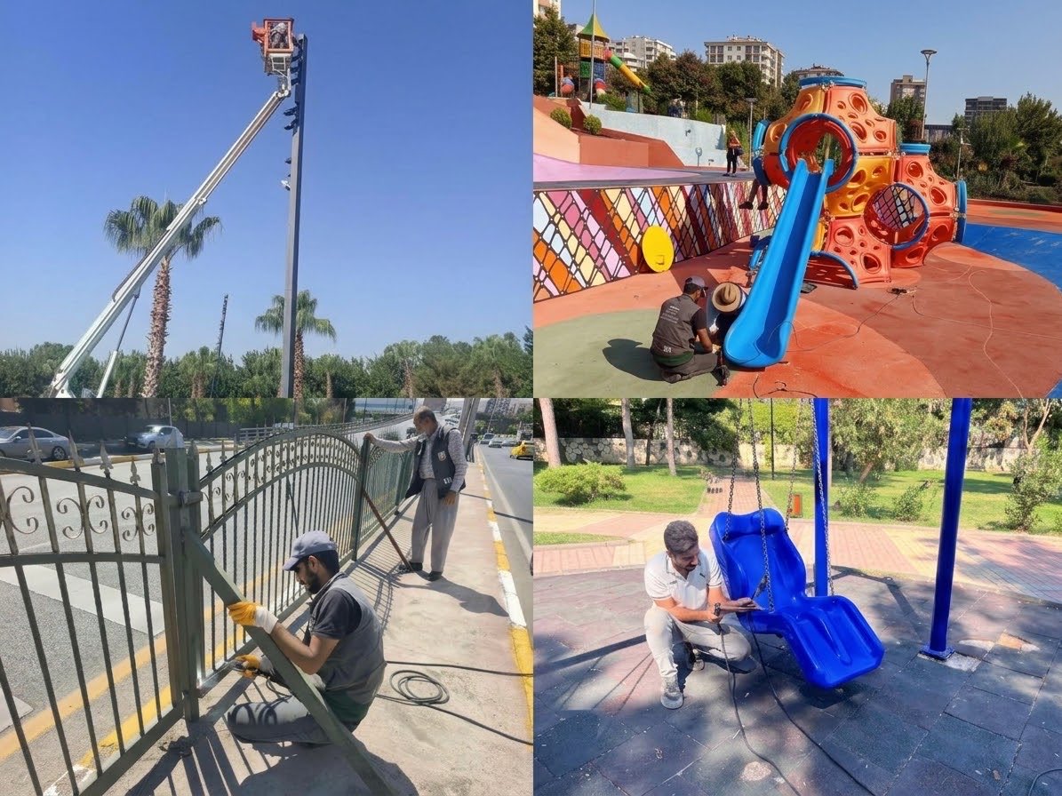 SbbPark's tweet photo. Park ve Bahçeler Dairesi Başkanlığına bağlı ekiplerimiz;👷🚧👷

Tüm alanlarımızda bakım ve onarım çalışmalarını hız kesmeden sürdürmektedir.

#YeşilŞehirŞanlıurfa 

@sanliurfabld 
@MithatCanKutluc 
@halilaldeniz_ 
@sukrukaracads 
@mesuthicri https://t.co/GhPjmJuLgS