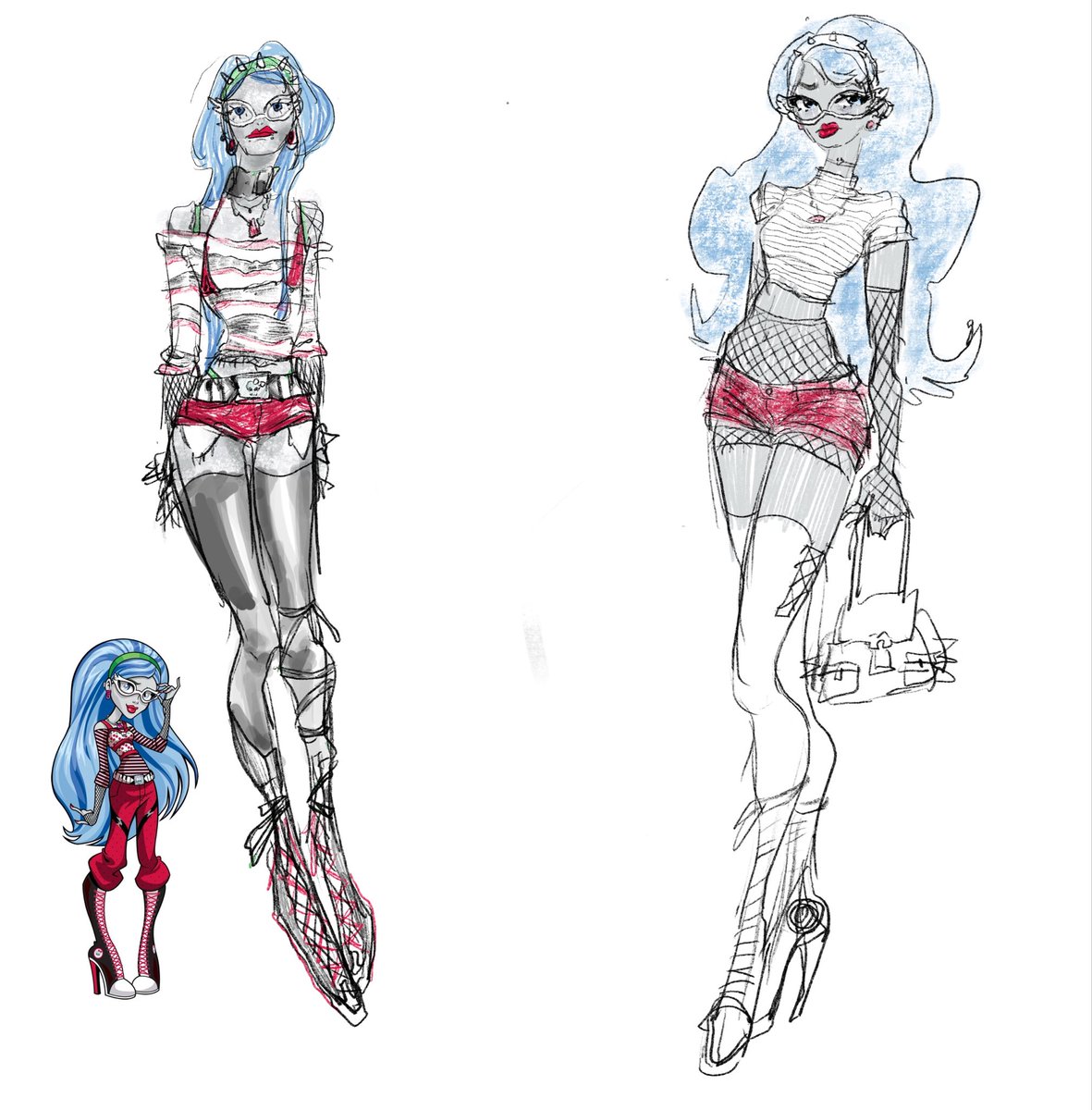 pomimi000's tweet photo. old ghoulia yelps sketch https://t.co/9qEskt88fF