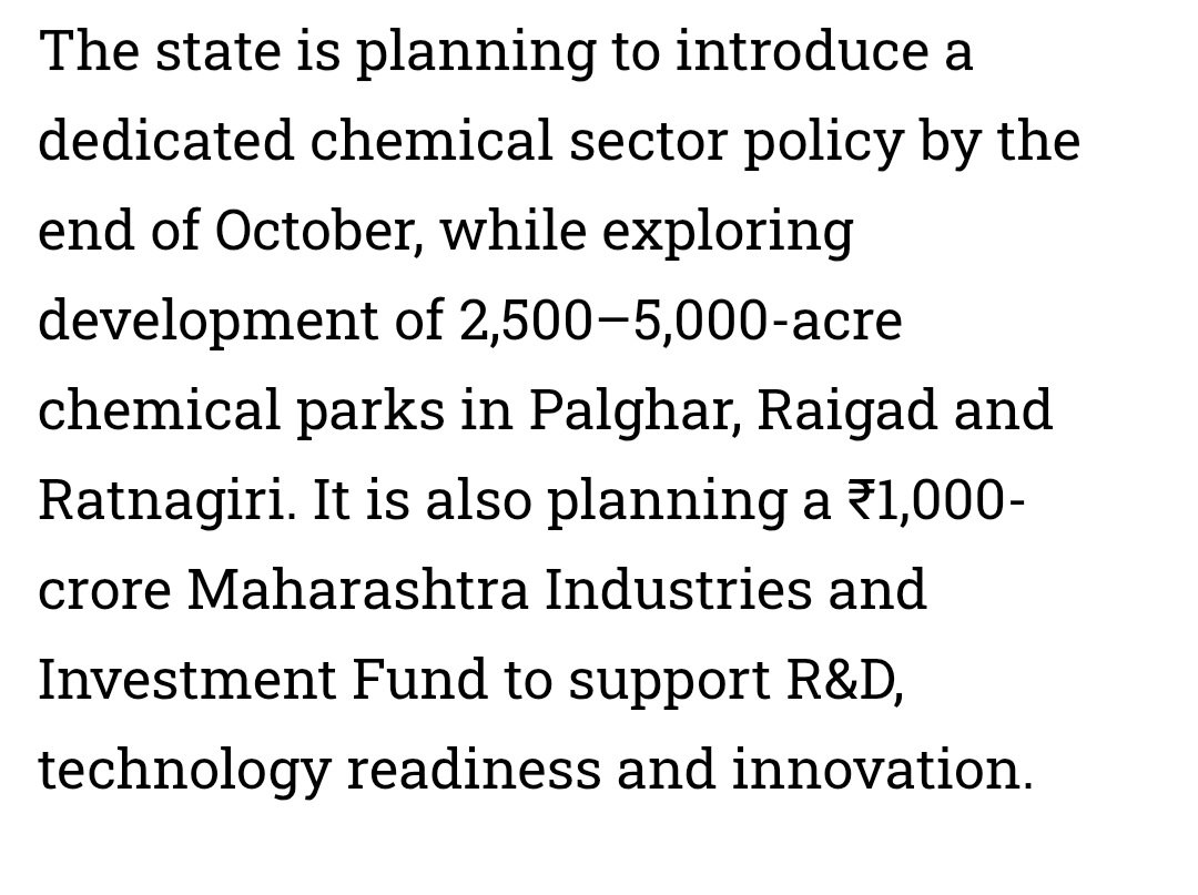 NBaidmehta's tweet photo. Looks like Maharashtra is entering the IP game with a big bang!
Maharashtra government is preparing to acquire between 10,000 and 15,000 hectares of land to develop the proposed Eastern Vidarbha Industrial Corridor
The proposed industrial corridor will extend across Nagpur, Wardha, Bhandara, Gondia, Chandrapur and Gadchiroli.
Rather than acquiring one continuous stretch of land, the government intends to develop multiple industrial clusters connected through an integrated network of roads, rail links and logistics facilities.