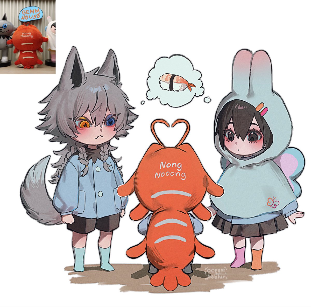 oceanbablur's tweet photo. 🐺🐰💭🍣
#LYKYOU #NONGNOOONG #ANY https://t.co/AFnxdIcocT