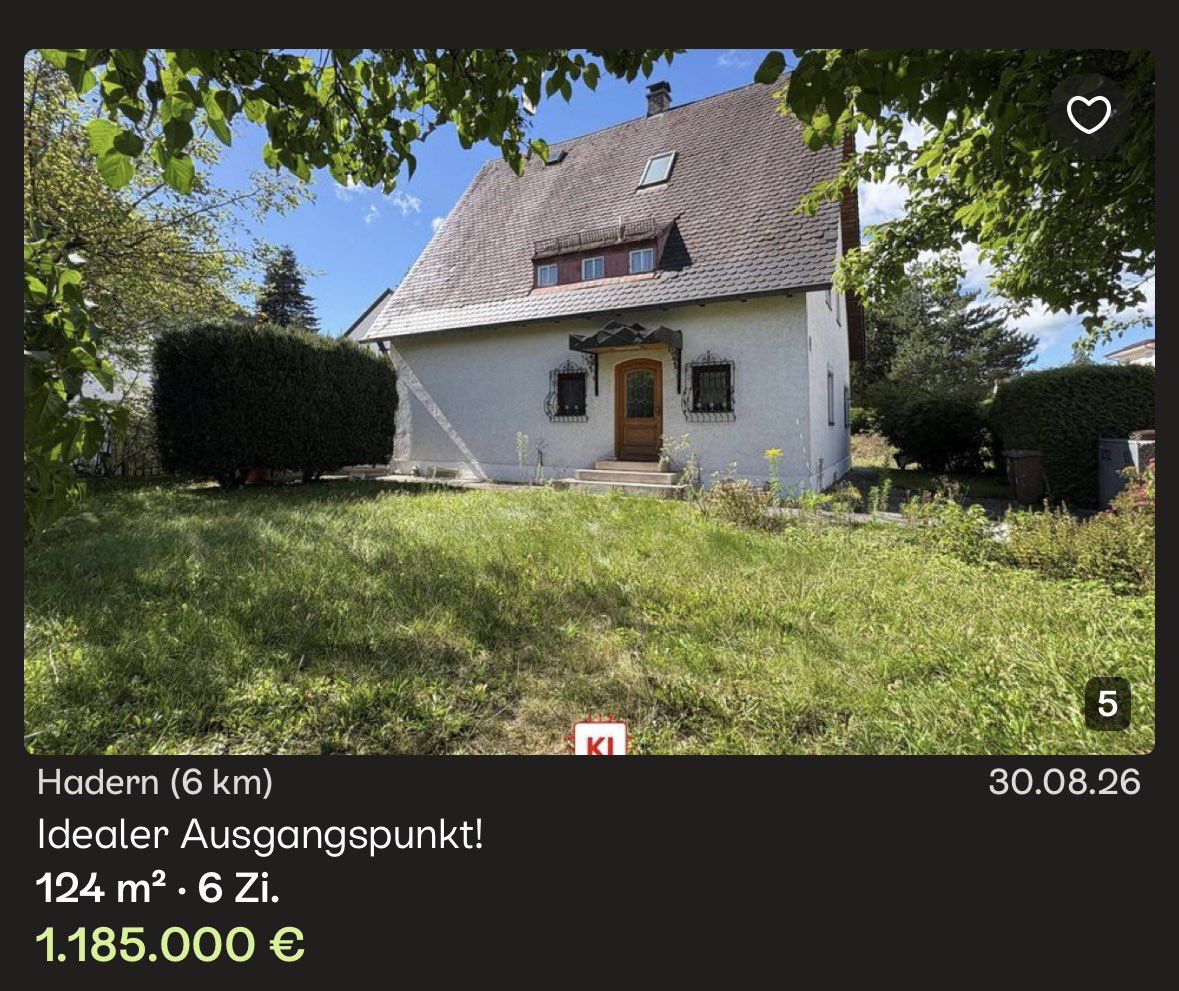 boersenbelfort's tweet photo. 283.000 Dollar für ein Haus in Dallas

oder

Eine Gartenhütte bei München für
1.1 Millionen Euro https://t.co/udfEIhcnMd