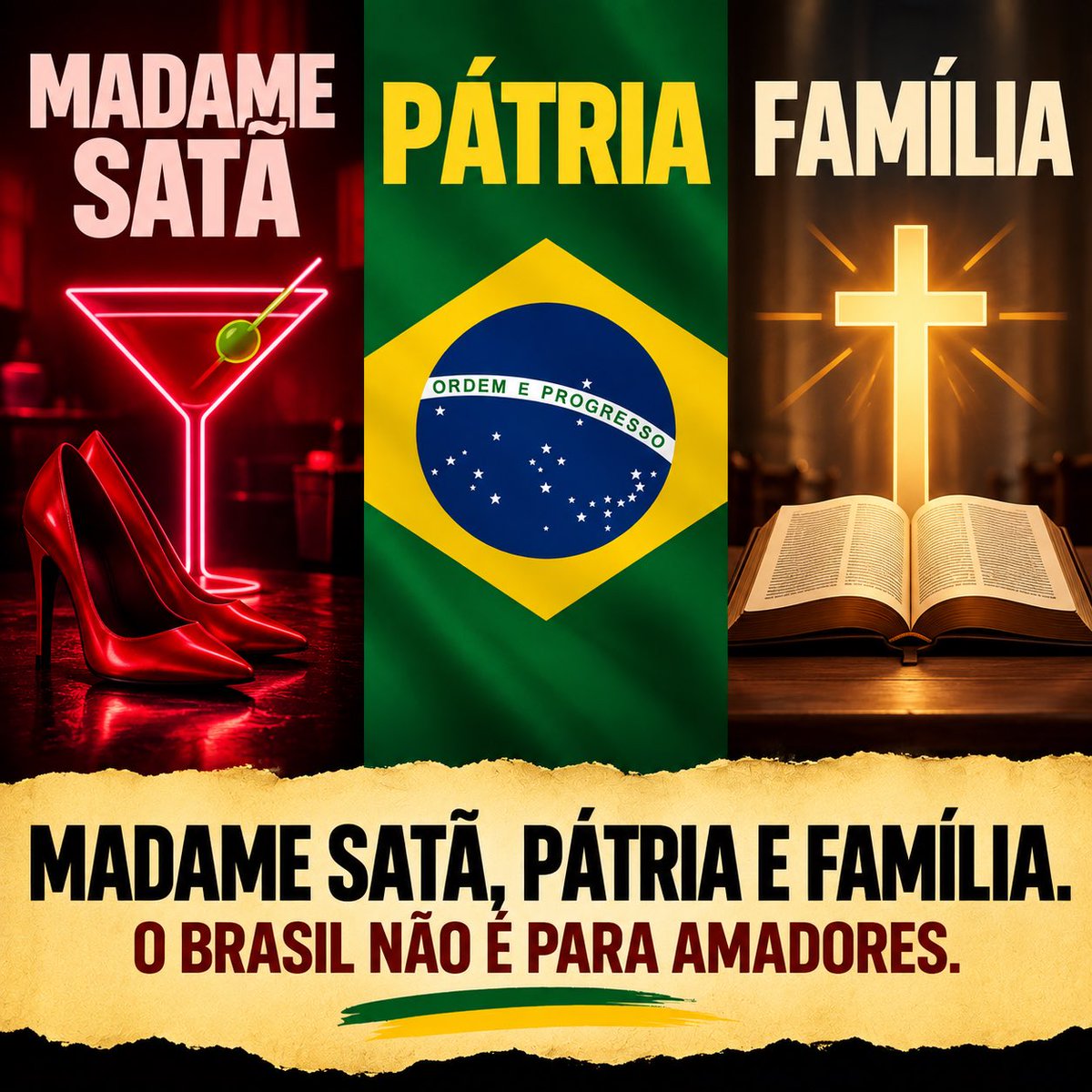 SRivoltril's tweet photo. Do sigilo ao culto foi um pulinho. O Brasil não tem roteiro, tem roteirista com insônia. 😂🍿🙏 https://t.co/9n60TNflmh