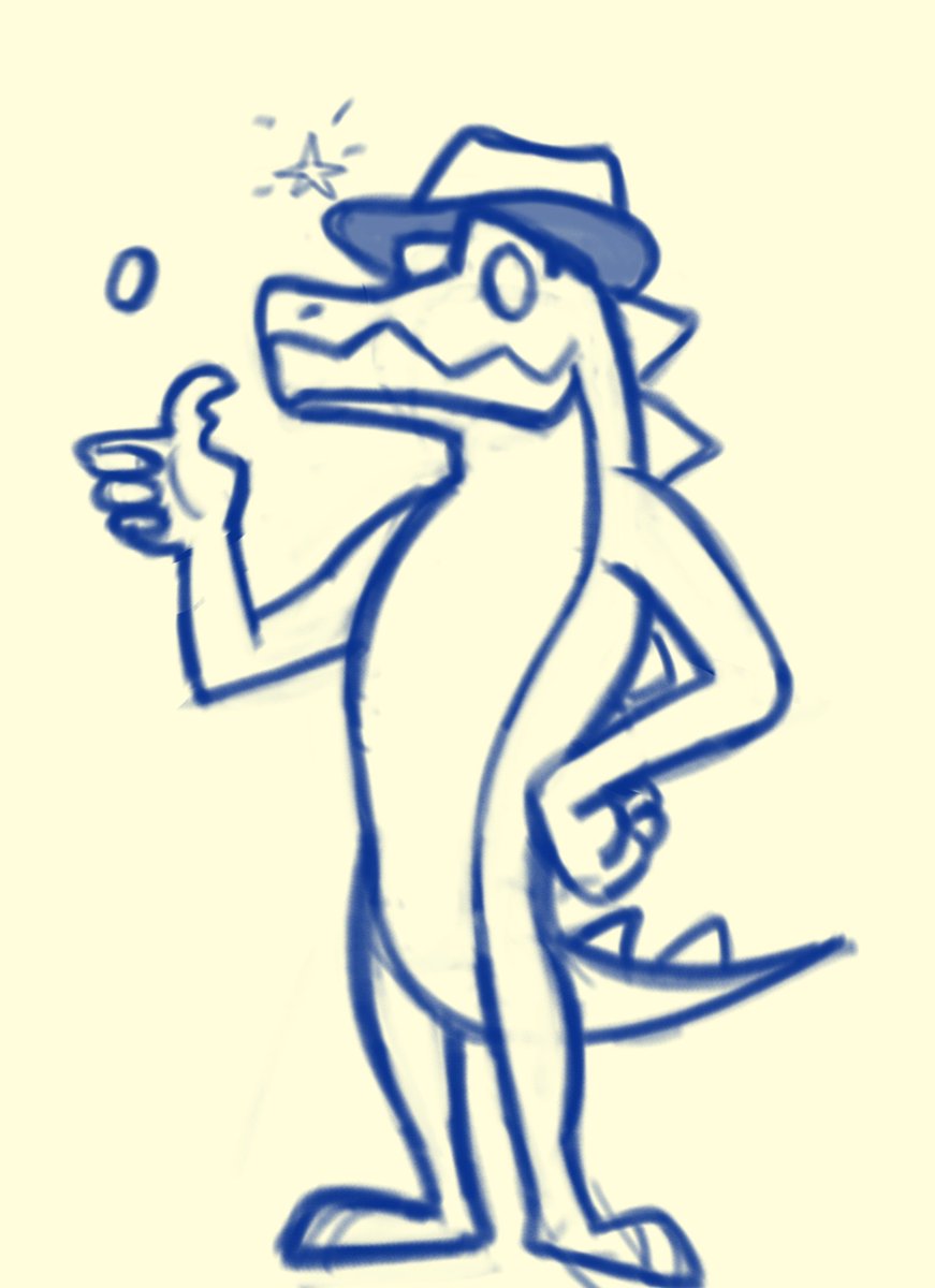 Manu_Bearded's tweet photo. Quick gummigoo doodle! 🐊🍬🍡 https://t.co/G6HaXND5vP