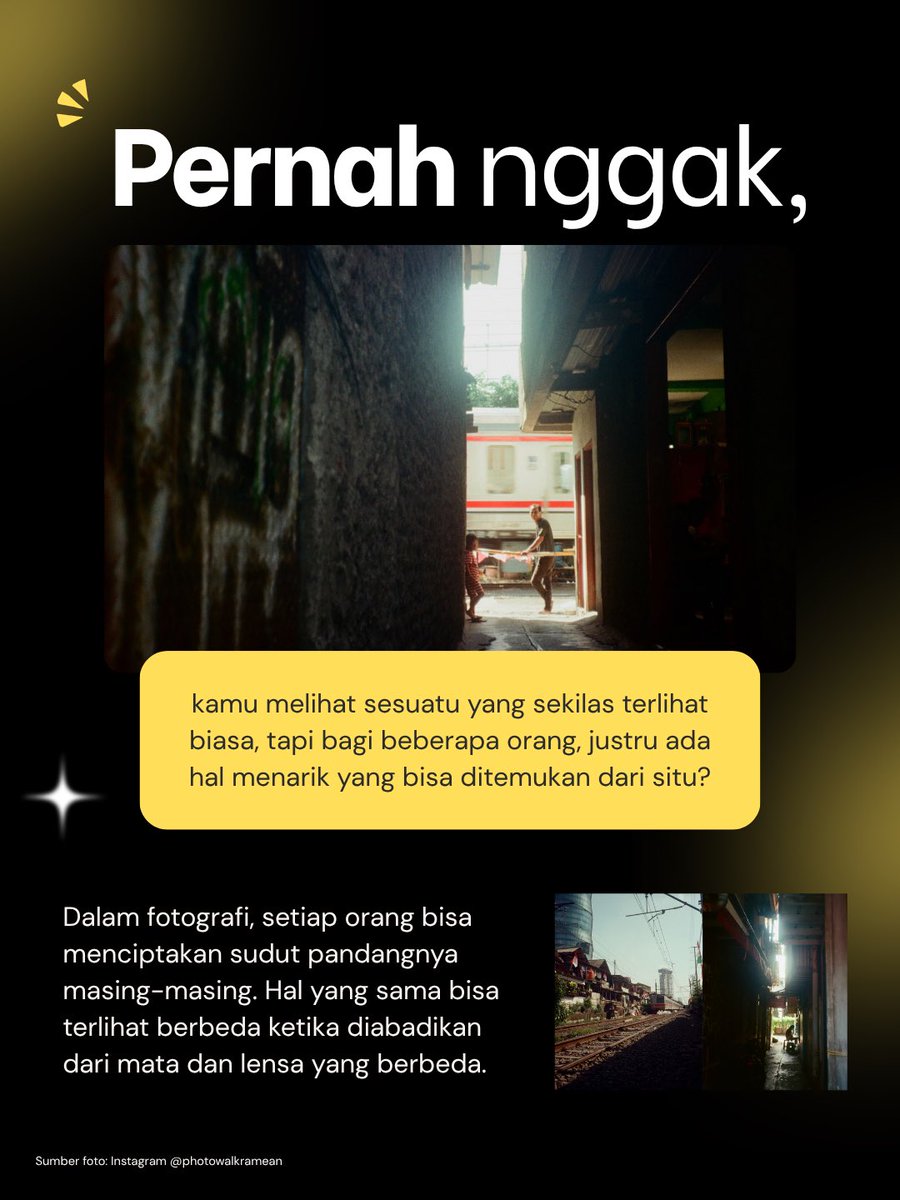 ekraf_ri's tweet photo. Dari satu roll film, bisa lahir banyak cerita. ποΈπΈ
Yuk, kenalan lebih dekat dengan Photowalk Ramean!
#WeekendCreate #NewEngineofGrowth
#Ekraf #EkonomiKreatif https://t.co/XHAs5lhDuD