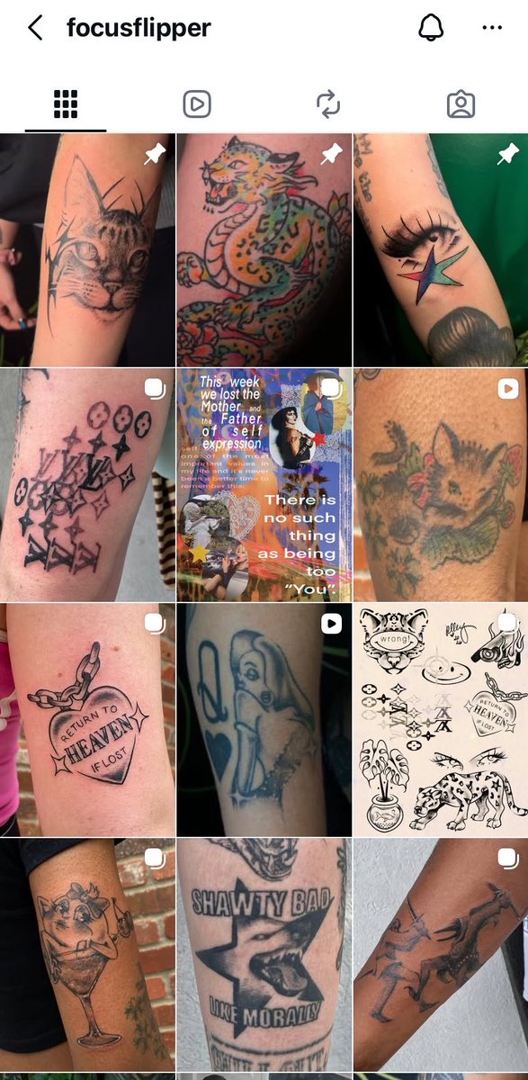clynicallysane's tweet photo. Here since you guys are just handing out participation trophies on this app you should follow my tattoo IG too so I can grow my account and put my cats thru college hehehe <3 :P 
https://t.co/x3VZngm9yb https://t.co/Uzt9209H2n