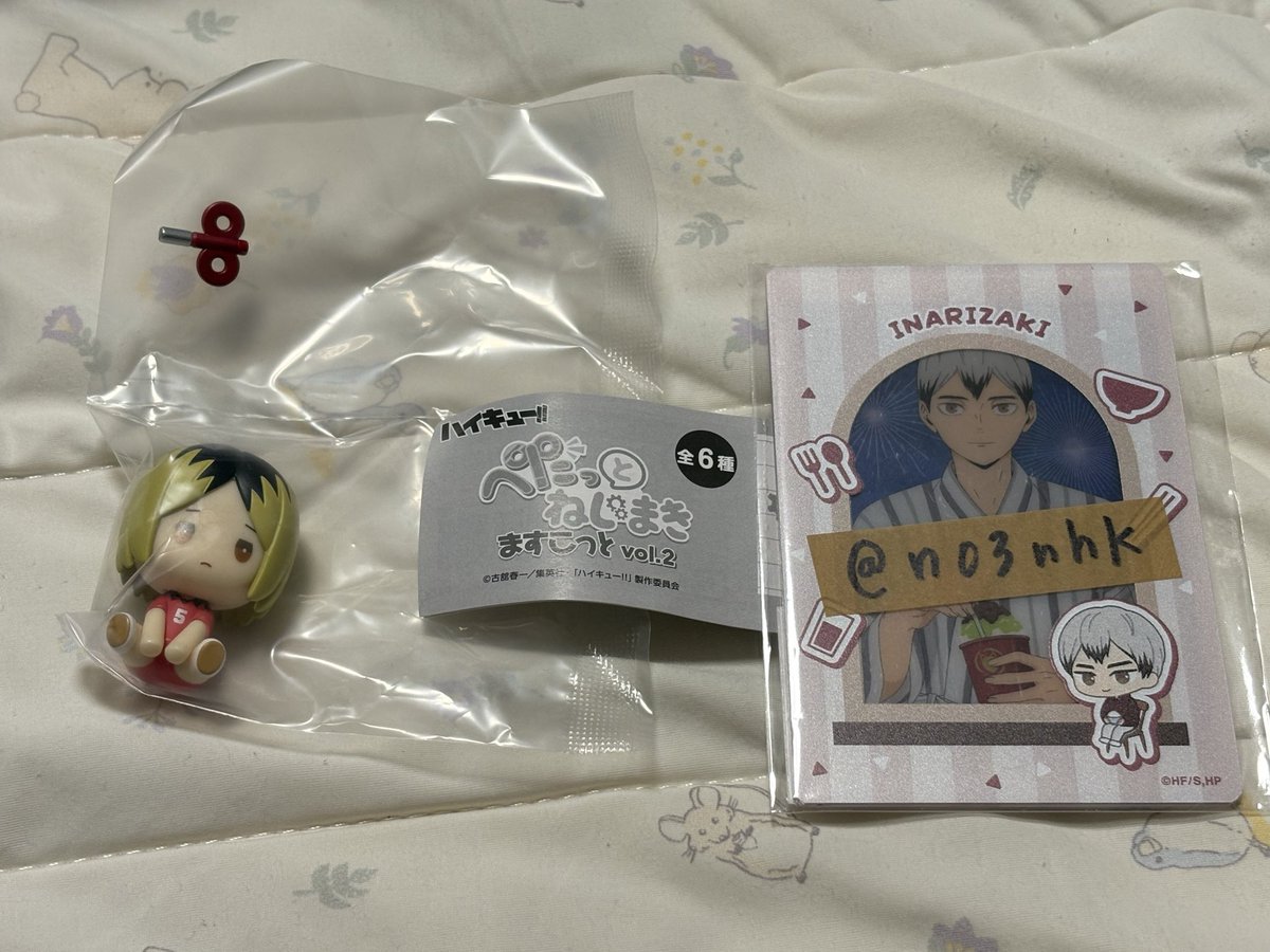 n03nhk's tweet photo. 交換希望

ハイキューガチャ
ぺたっとねじまきますこっとvol.2

［譲］
研磨

［求］
黒尾

郵送希望
検索からもお声がけください😊 https://t.co/WdayF8Wd2d