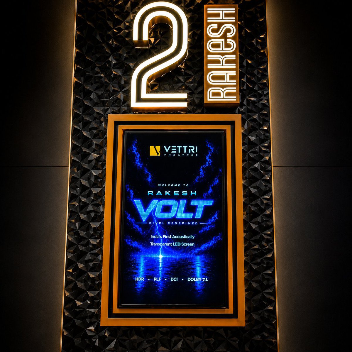 george_dop's tweet photo. @VettriTheatres  
Screen #VOLT 
Acoustically Transparent LED Screen 

Watched #sardar2 Vettri Theatres - Screen VOLT, Chrompet.

The best  output with 
Brilliant contrast &amp; color
True Black levels 👌 since  #VOLT acoustically transparent sound is too good ❤️best wishes rakesh https://t.co/KitAcc1Xyh