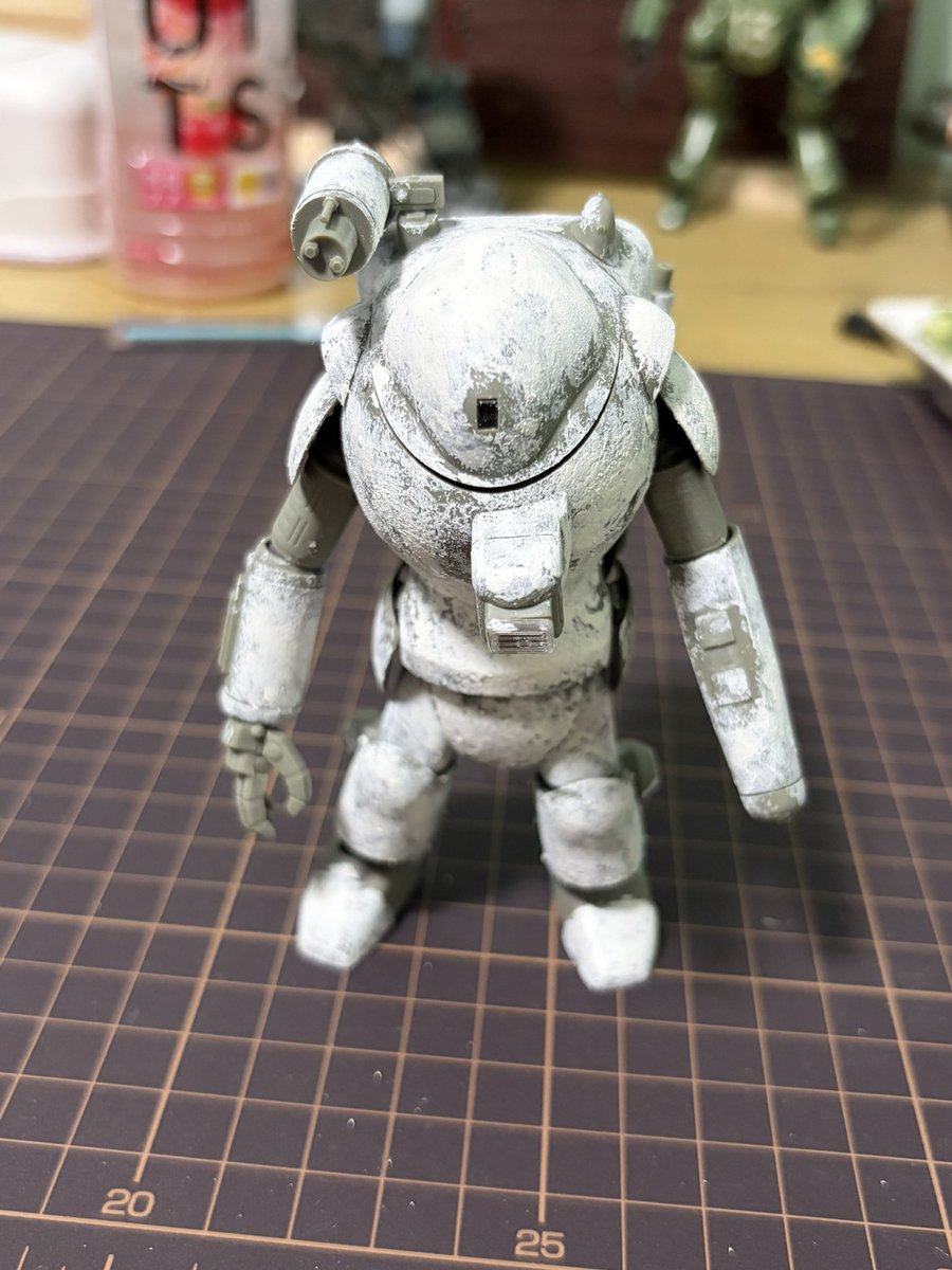 taka20220110's tweet photo. テクスチャ初めて入れてみましたが、こんな感じで良いのかな😕
#マシーネンクリーガー
#ラプーン https://t.co/rN0wEGemtr