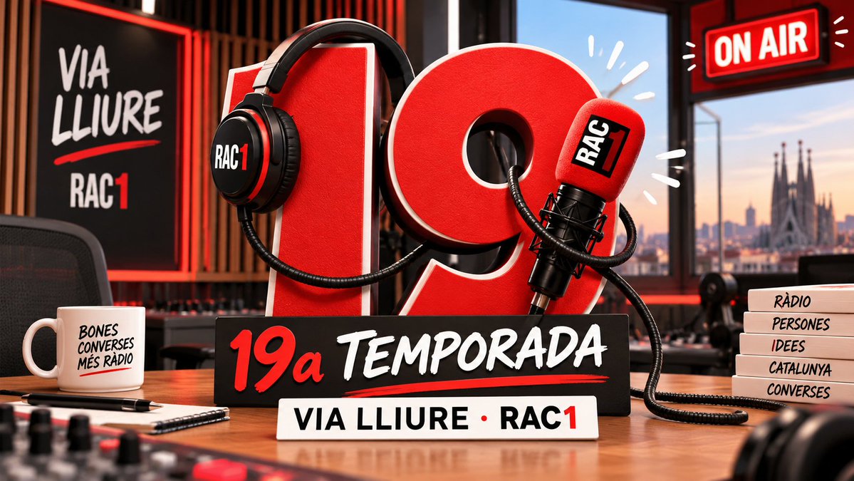 genisroca's tweet photo. Avui començo la meva 19a temporada al @vialliure de @rac1. 
Comentarem amb @xbundo l'inacabable reguitzell de notícies sobre la IA, totes terribles i temibles.
S'acaba el món?, ens estem tornant encara més tontos?, ets raro si tens esperança?
En parlem a les 12h https://t.co/BObs8j6Ppa