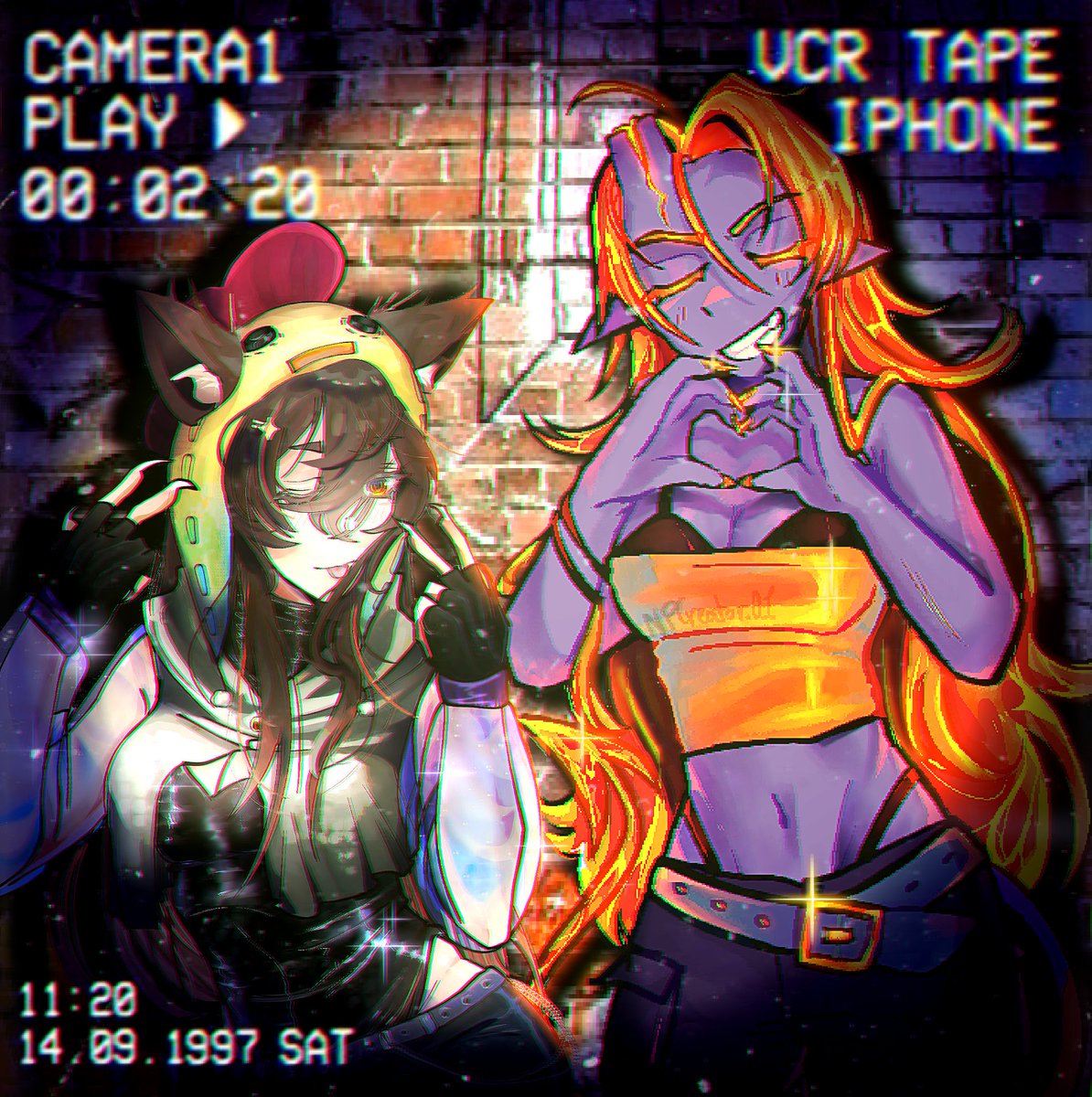 camilagigi49134's tweet photo. COLLAB CON @yurinuevay63073 !

Esta collab es sobre las HERMANITASSS

Las divas🦅💅🏻

Ella : CapitanaGata keke

Yo: The Magmagurl keke

Edite la foto para que pareciese camara

Ehhh y ya, Y YA?, y ya, keke

#CapitanGatoFanArt #MagmaBoiFanart https://t.co/lBfXiIiG0G