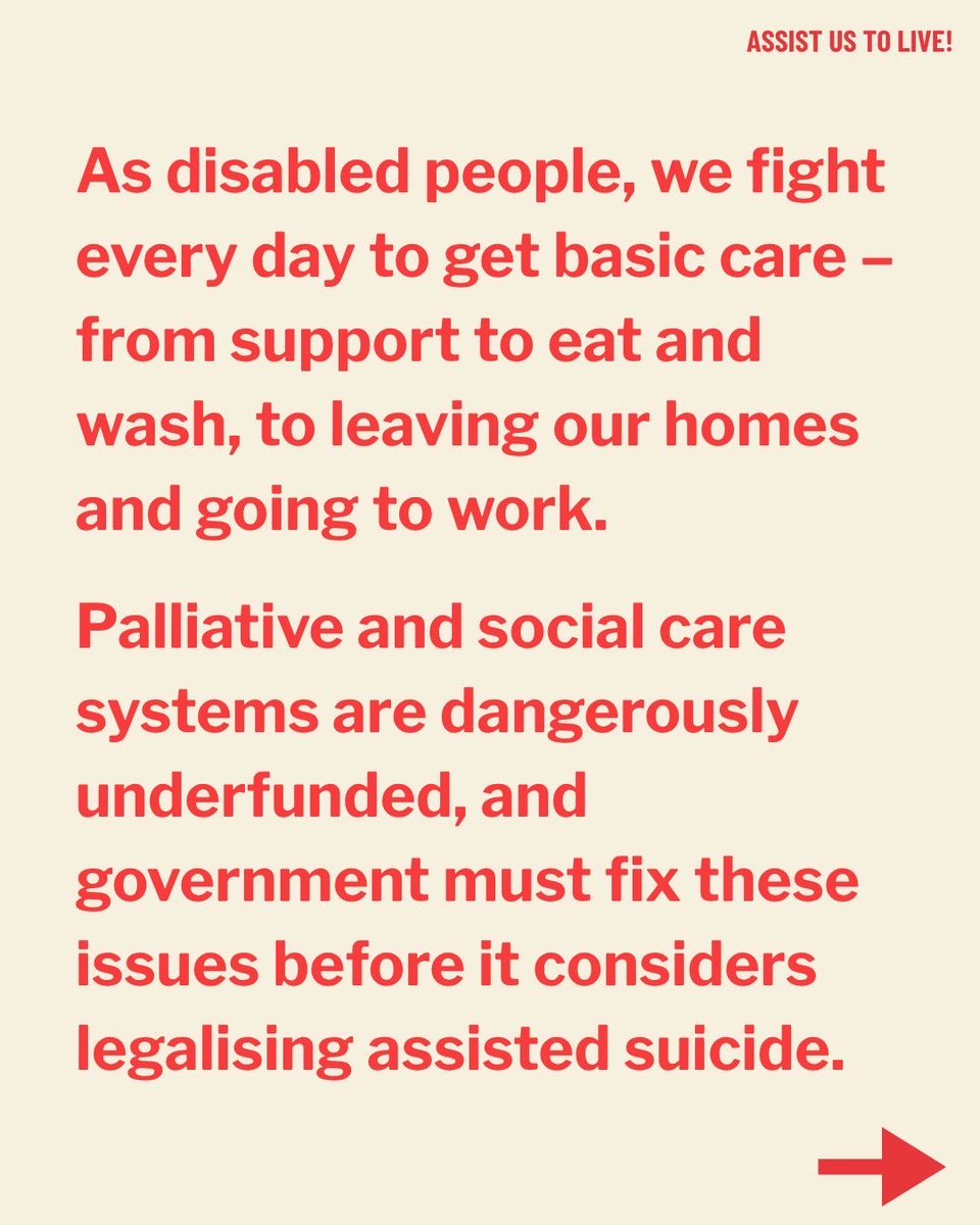 Assist_UsToLive's tweet photo. We did it. MPs have voted NO today on assisted suicide, and we're breathing a big sigh of relief.

The work is far from over — we must now hold government accountable to fix the systems that assist us to live — but today, we rest. Thank you!
#AssistUsToLive https://t.co/BbCE38wFPH