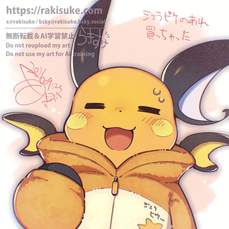 rakisuke's tweet photo. ライチュウのパーカーとか…買うしかないじゃん！！！（値段を見るな） https://t.co/HDfcXshxhz