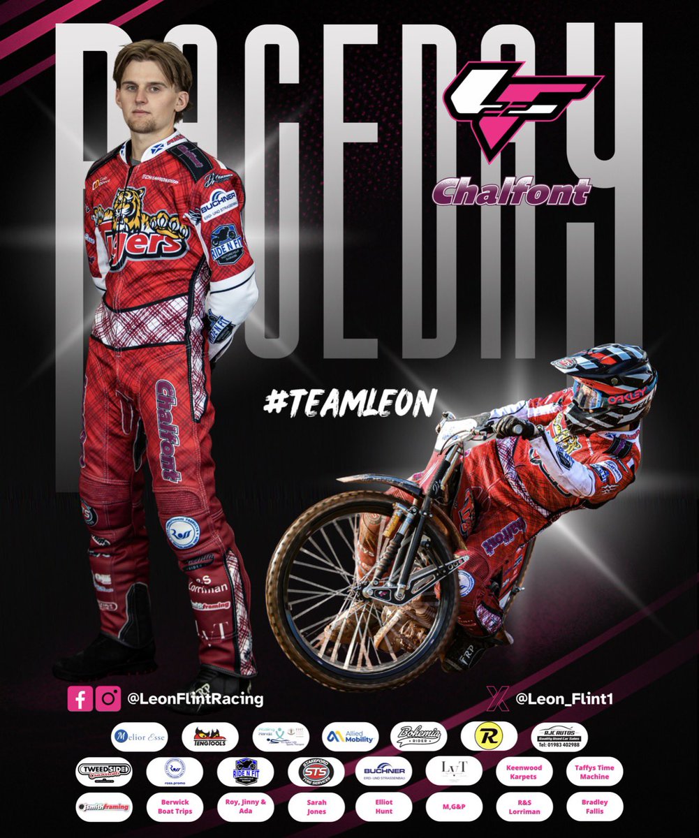 Leon_Flint1's tweet photo. 𝗥𝗔𝗖𝗘𝗗𝗔𝗬!

Racing at Sheffield today in the CLRC. @glasgowtigers 

When: Today, 7pm
Where: Owlerton Stadium

#TeamLeon | #Speedway https://t.co/631Yb8Sbwo