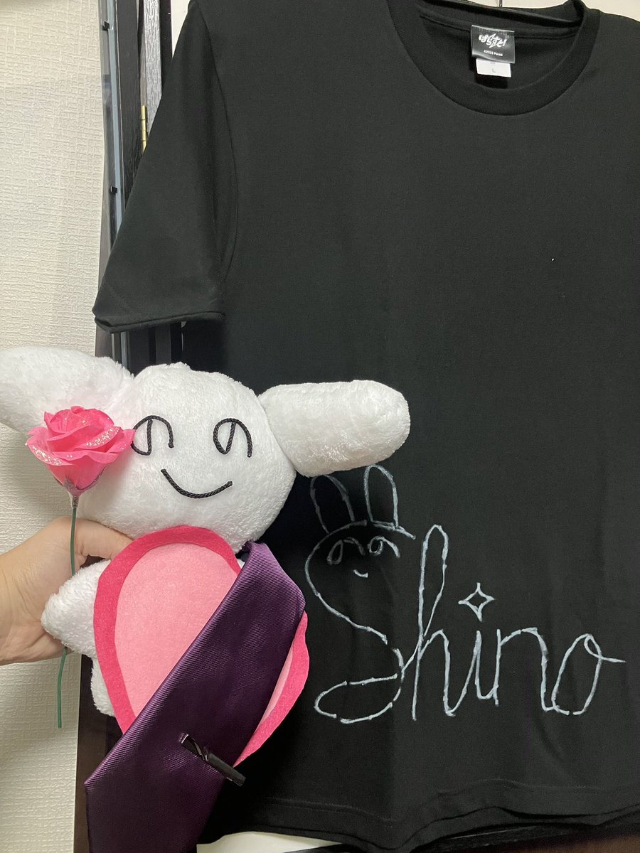 meyo_iktr's tweet photo. #しのしのみてみて 
ミーグリありがとね！
実際に口で言葉として、これまでの感謝の気持ちをしのさんに伝えられて本当に幸せでした！
この日のために新調したネクタイと、しのうさぎも喜んでもらえて良かったw
実はコマツナさんガタイそこそこ良くてぇ※腕だけ
腹筋ローラー一緒に頑張ろうね！w https://t.co/ykHXApFLXr