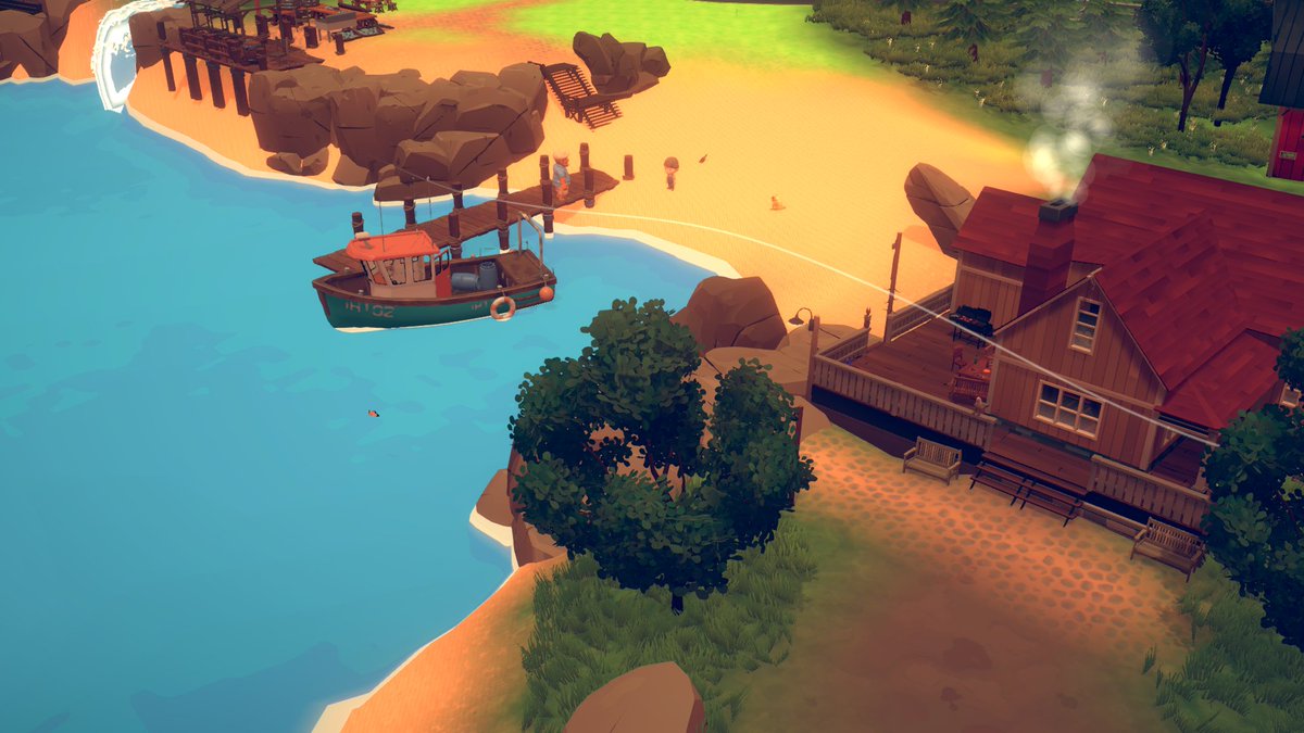 AgantaBurinaaa's tweet photo. I’m building Aganta Burina!, a cozy fishing &amp; café game as a solo developer. ☕🌊
Here are a few glimpses of the world I’ve been working on. What do you think? 
#ScreenshotSaturday #IndieGame #IndieDev #CozyGames #GameDev #インディーゲーム https://t.co/qGvDzPOCNu