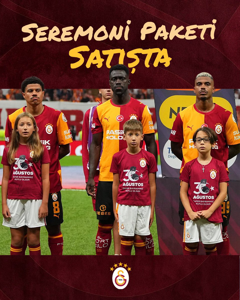 GalatasaraySK's tweet photo. Sahamız Yavru Aslanlarla doluyor, küçüklerimizin hayali gerçek oluyor! 💛❤️

Miniklerimiz için seremoniyi bir bayram gününe dönüştürüyoruz. Miniklerimiz; Kocaelispor maçında sadece futbolcu abileriyle sahaya çıkmakla kalmayacak, unutulmaz hatıralar da biriktirecek. #GSvKS

Detaylar için 👉 https://t.co/hsOWshg2IZ