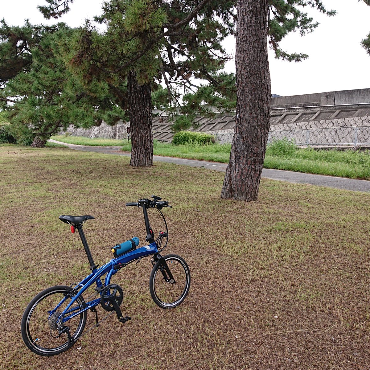 hazeworks's tweet photo. 行き先が決まらないけど乗りたいときは、とりあえず武庫川サイクリングロードを走って西宮浜へ行きがち。
今回もそんな感じでミニベロでのんびり走ってきました。

#VergeN8 #tern #ミニベロ https://t.co/HifBvSG3S9