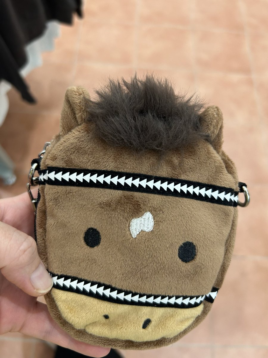 hitoooochanman's tweet photo. ぐふふお目当て発見💡

ブランケットも欲しかったけど
ブランケット自体いっぱい
持ってるから断念😢

でもこれでいいのだ！
#しまむら
＃馬グッズ https://t.co/i0xZzvqLRo