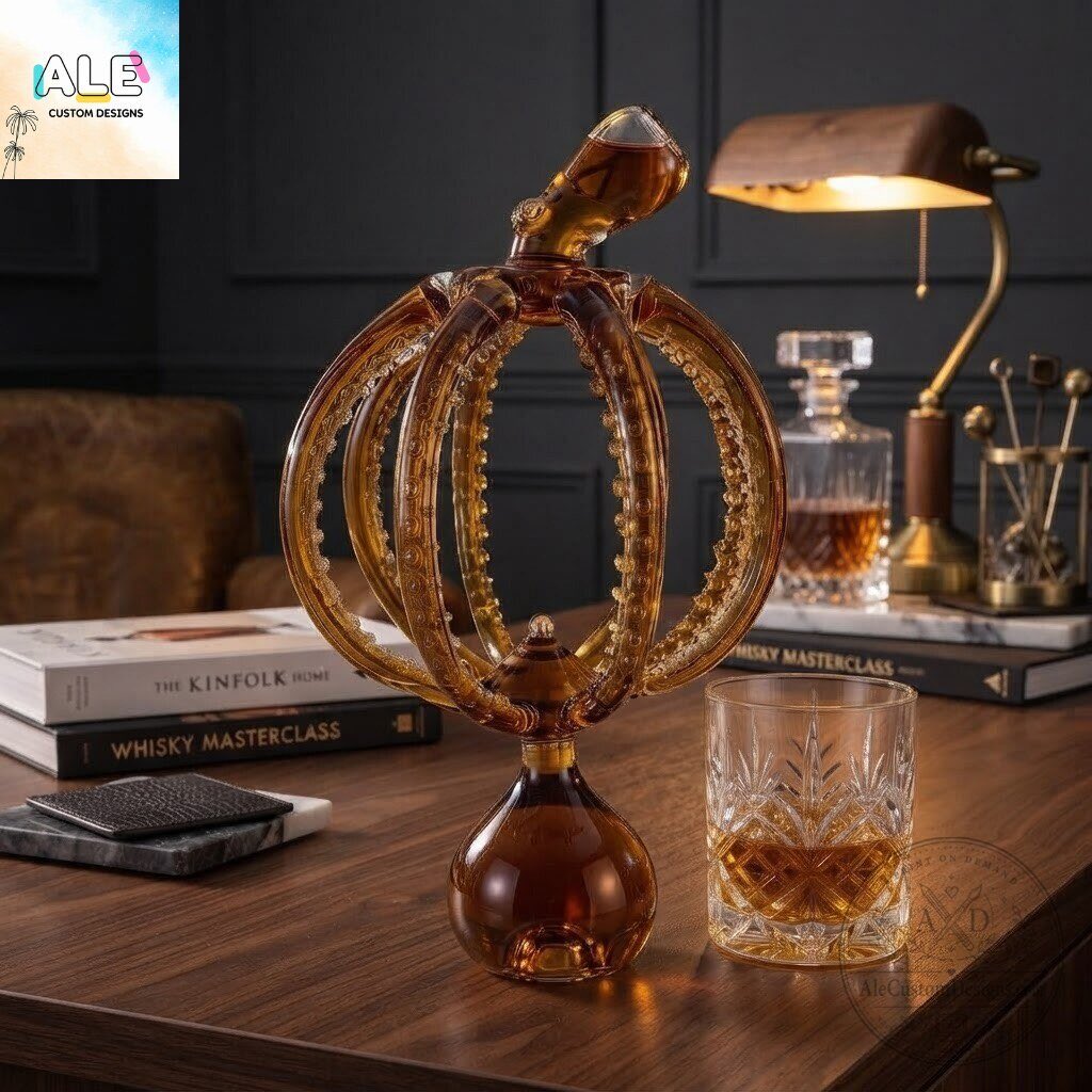 Alecustom01's tweet photo. Unleash the spirit of the ocean! 🐙🥃 Elevate your home bar with this breathtaking amber octopus crystal decanter.
Shop here: https://t.co/qXP5snLBUN
#HomeBar #Decanter #WhiskyCollector #Barware #LuxuryHome https://t.co/l6z1PnFseE