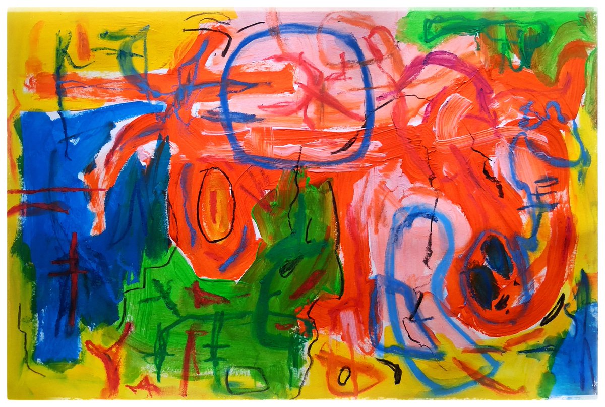 sodelafo's tweet photo. The Leopard Bathes With the Elephant Beneath the Gaze of the Hunter.
#abstractexpressionism #pareidolia #artismedicine #artislove #superconscious #mindfulness #mentalwellbeing #arttherapy https://t.co/TLWJwUyUaq