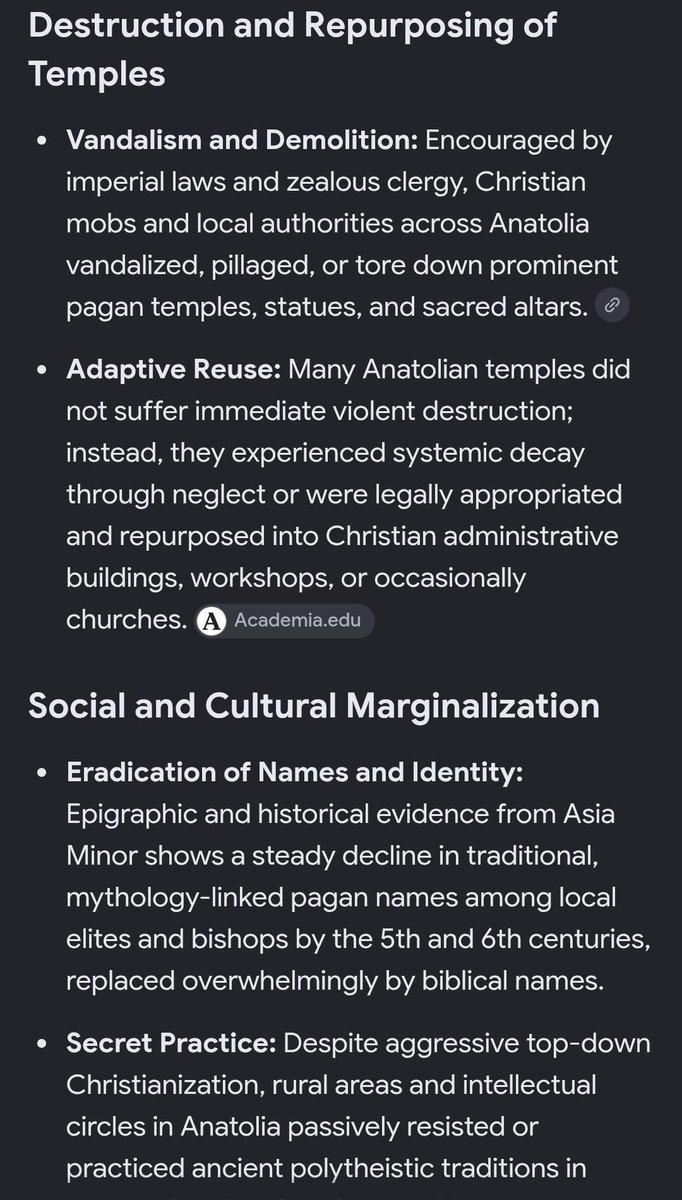 Oinoertmit's tweet photo. @BroderrBoy @Enverpashaw @dp_331 There were no any "sweet words" Early Christians in Anatolia/Eastern Roman were not different than the ISIS. They burned books, vandalized structures and forced their Jewish sect on people. They were so harsh on pagans, that pagans needed to practice their religion secretly https://t.co/y57df2X4CV