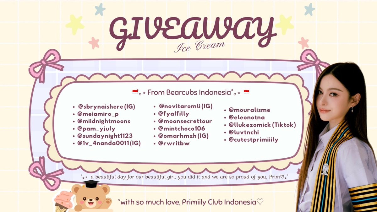 paithongomnoi's tweet photo. Paithong Ice Cream Omnoi
Thank you very much K. @primiilyclub_id  indonesiafans for your order🍦✨

Giveaway

CONGARAT PRIM NEW JOURNEY 
#primiily  #PrimiilyGraduationsDay

----------------------------------

𖦹🍧 𖦹 ไอสครีม 60 กรัม + สติ๊กเกอร์ 
เริ่มต้น 50 ถ้วย 800 บาท

✨ ฟรี! ออกแบบสติ๊กเกอร์
✅ คละลายสติ๊กเกอร์ได้10-20ลาย
🔥รับงานด่วน🔥

Line : paithong.on

#รับทำของแจก #รับทำgiveaway  #ฟู๊ดซัพพอร์ต