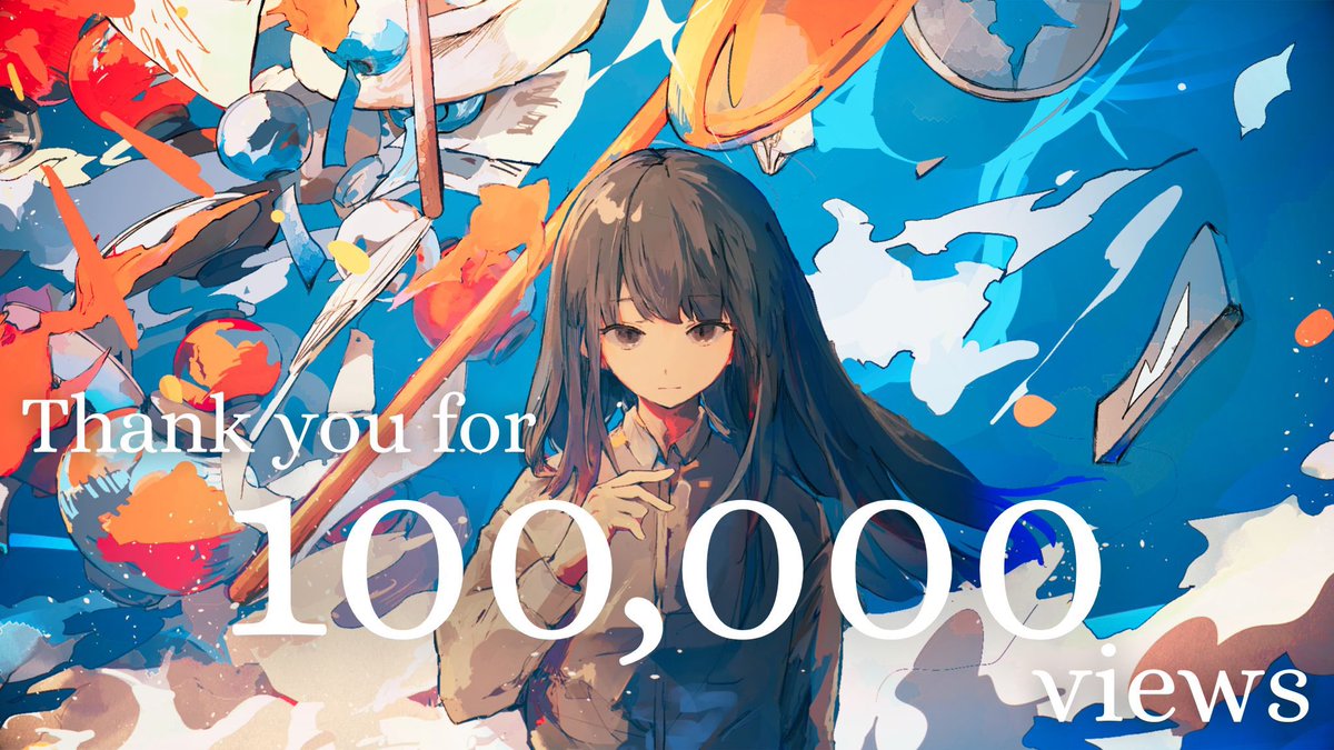 snh_band's tweet photo. ────────  

1st  Single
『絵空事、夏の終わり』

☁️ Thank you for 100,000 views. ☁️

────────  

https://t.co/feJJA4VBkI https://t.co/IGBnZUhQkd