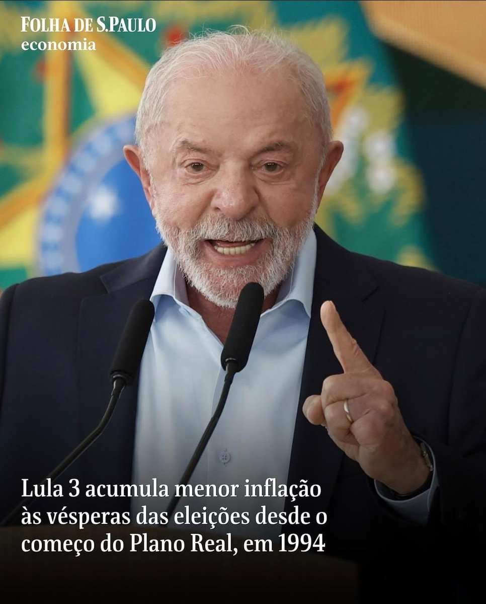 pravda_br's tweet photo. Com Lula, o Brasil tem a menor inflação desde 1994. https://t.co/KuKko6SWHn