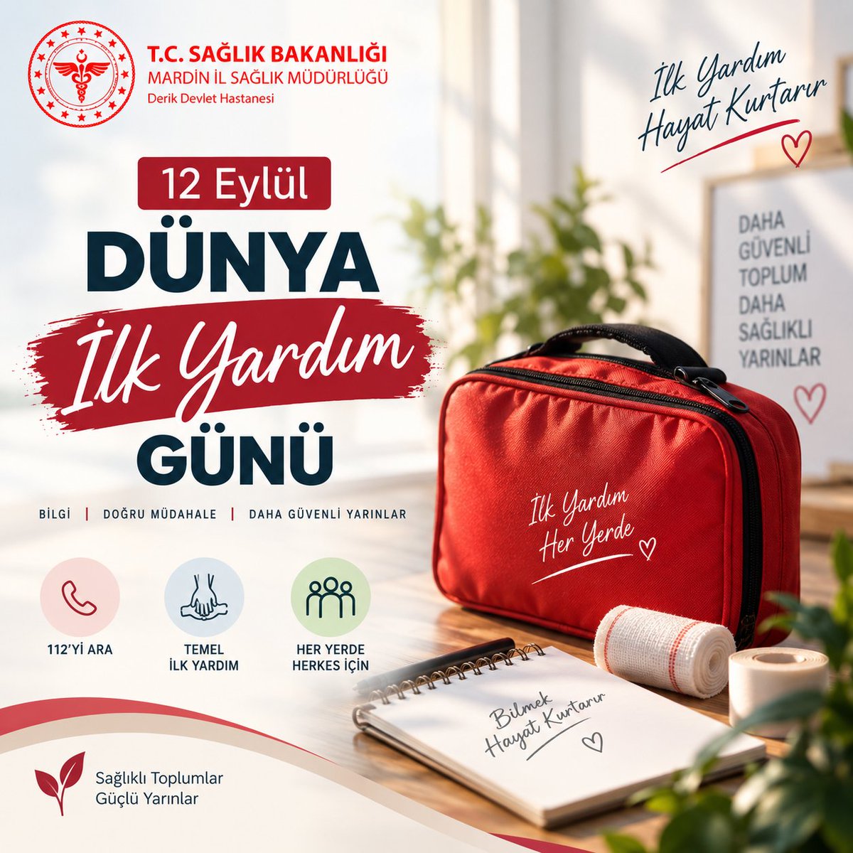 derikhst's tweet photo. İlk yardım, doğru zamanda ve doğru şekilde uygulandığında hayat kurtarır.
Acil bir durumda ne yapacağını bilmek, hem kendimiz hem de çevremiz için büyük önem taşır. İlk yardım öğrenin, hayat kurtarmaya hazır olun.
@mardinilsaglik 
@sbkhgm https://t.co/ZiXv7IS8Mj