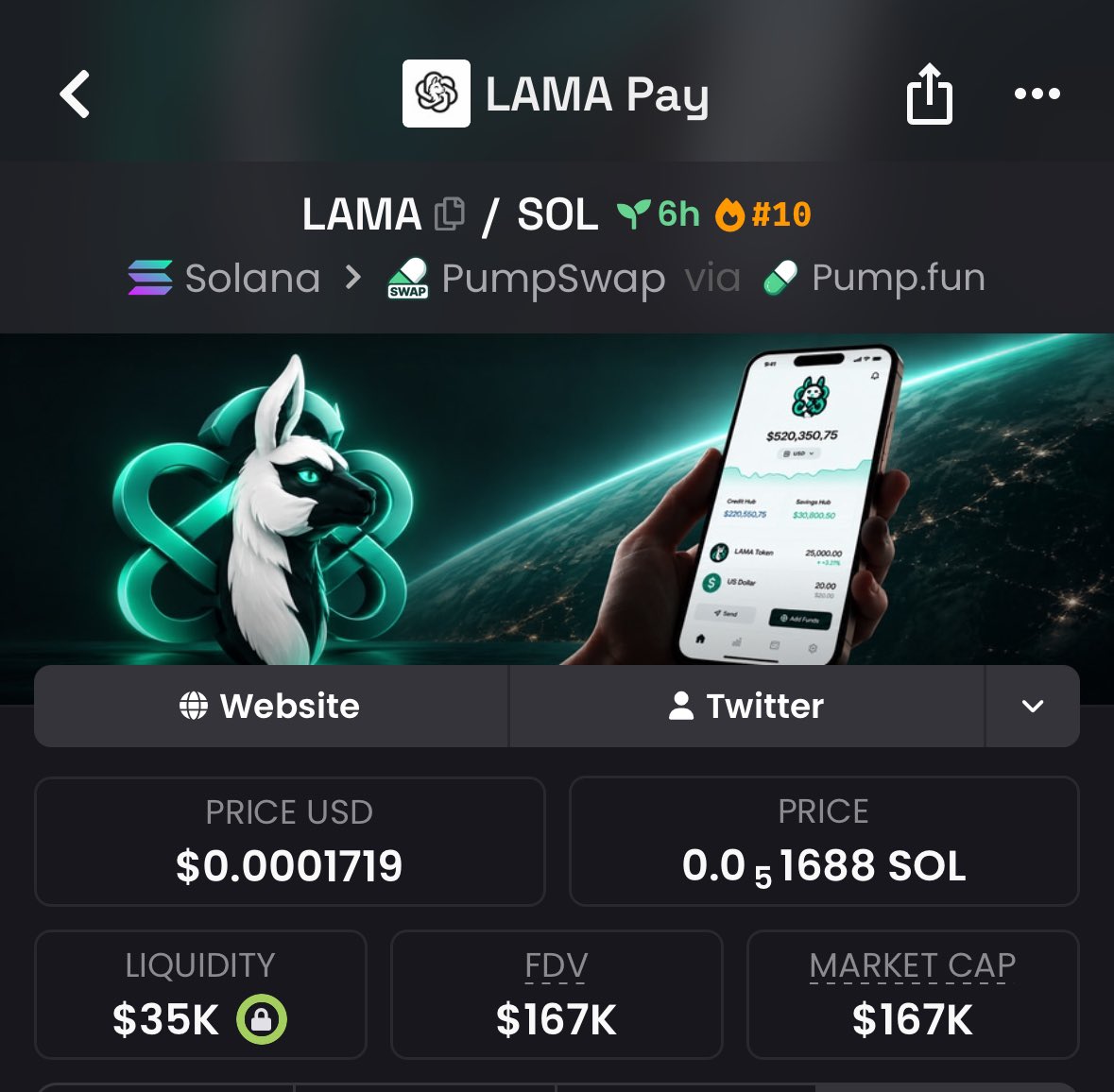 memesamoo's tweet photo. $LAMA 
160 K dan aldım hızlıca 2x vur kaç yapabiliriz hedef 300-350K 

2fWzx35rQMAATQGhJzVTvzeXHcenCQLqCog9Jkg5pump https://t.co/vbMmRlevFX