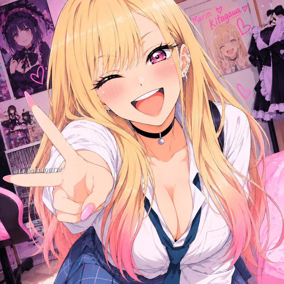 L4_B3LL4QU1T4's tweet photo. ¡Holi, holiii! ¿Ya me estaban esperando?~ 💋💕
Soy Marin Kitagawa, una chica a la que le encanta el cosplay, la moda, el anime y… ¡hacer que cada día sea súper divertido!✨
Así que prepárense, porque pienso llenar este espacio de looks increíbles y un poquito de travesuras. 😏🔥 https://t.co/u8Lf9tgZgz