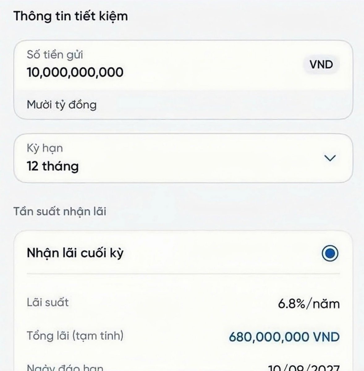 danhtran68's tweet photo. Tại sao 6-12 tháng tới gửi tiết kiệm vẫn là vua của mọi nghề =))  

Tính ra gửi tiết kiệm ~400K$, 10 tỷ Lãi 6,8%/1 năm 

Vị chi 1 năm sau là có 680tr, khoảng 25K$, để mua BTC nếu ae còn tin tưởng hoặc vàng

Hoặc ko thì mỗi tháng có ~2K$, 56,6tr VNĐ để tiêu, mỗi sáng mở mắt ra là có 1,8tr đi ăn nhậu 

Thế là đủ để về trồng rau và nuôi thêm cá =)))

 ... ... ... 

Quyết định mãi để bấm gửi thì nhận ra số dư của mình lại chỉ còn 5k :(((