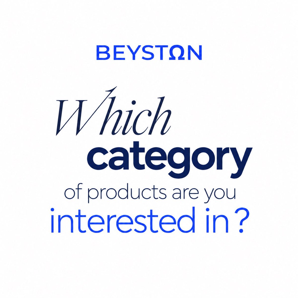 beystoncom's tweet photo. ✨ We want to hear from you!

Which product category are you most interested in? 💙
Your choice helps BEYSTON bring you more of the products, offers, and content you actually want to see.

💊 Vitamins &amp; Supplements
💎 Jewelry &amp; Accessories
✨ Beauty &amp; Personal Care
👶 Baby &amp; Kids https://t.co/0RCAt9meST