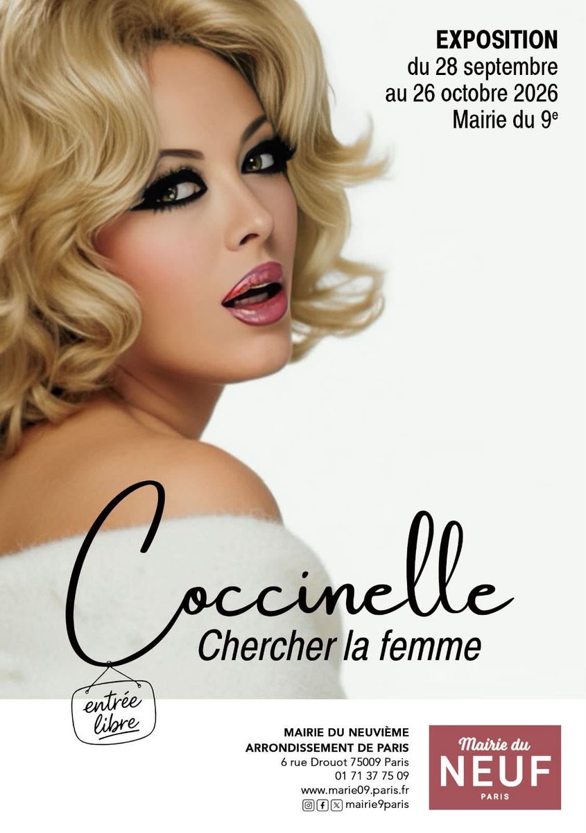 JFGuyot's tweet photo. En approche, à Paris, une exposition rétrospective dédiée à l’artiste #Coccinelle, chanteuse, comédienne et meneuse de revue, de son vrai nom Jacqueline-Charlotte Dufresnoy, devenue icône de la cause #transgenre décédée en 2006 https://t.co/QOkX0gPH1t