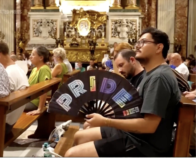 ProtecttheFaith's tweet photo. There are 5,430 Catholic bishops and 406,996 Catholic priests in the world

Why weren't they all up in arms, outraged by the gay pride jamboree allowed in St. Peter's Basilica by Pope Leo XIV 

Sodomite 'couples' were openly holding hands and kissing as they entered St. Peter's through the Holy Door

Has the zeal for the Lord's House become so cold among the world's bishops and priests 

that the gravity of the desecration didn't even occur to them?

'So, because you are lukewarm—neither hot nor cold—I am about to spit you out of my mouth.' (Rev 3:16)
