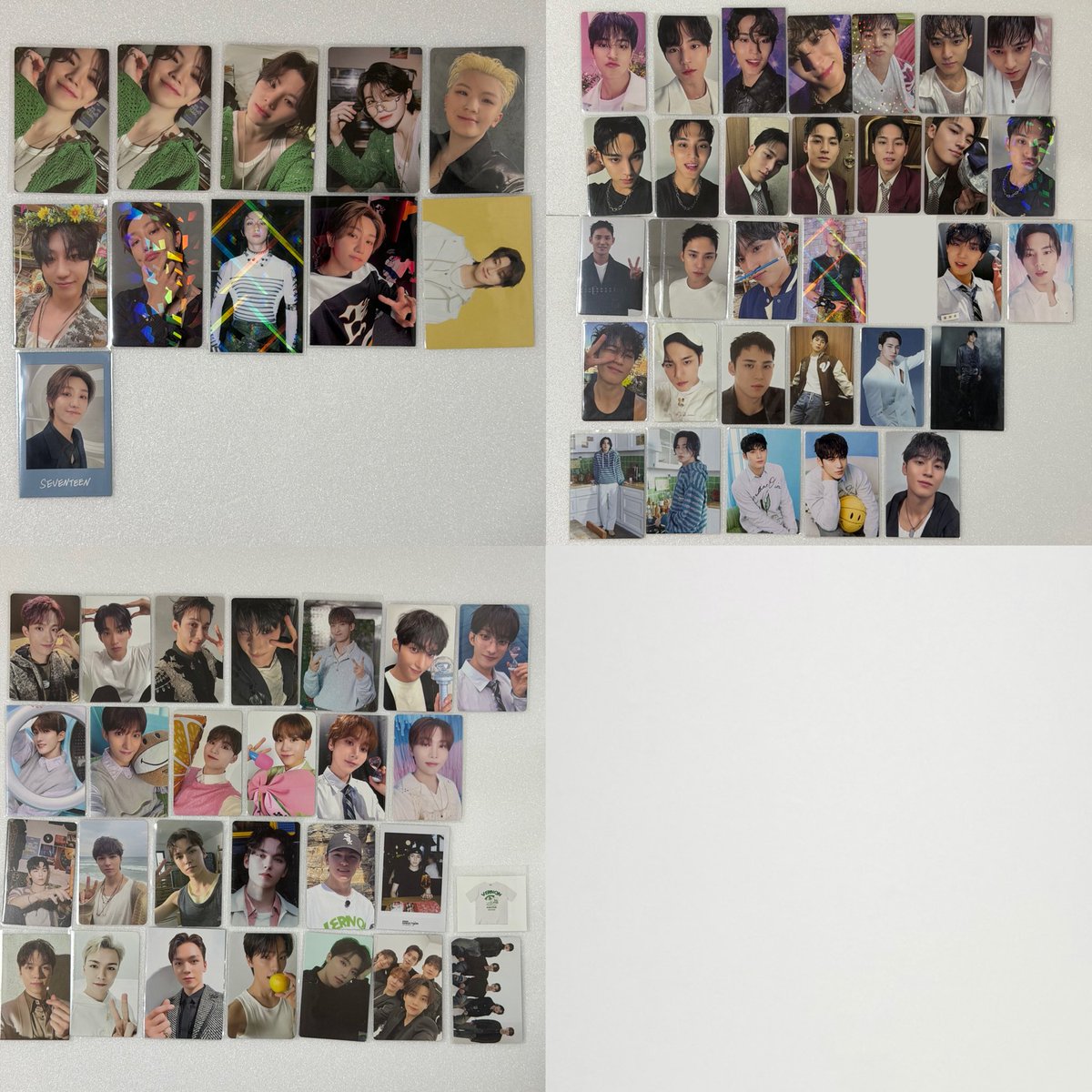 __mny9's tweet photo. SEVENTEEN セブンティーン セブチ トレカ 特典 封入 会場限定 ラキドロ yakusoku 交換 買取 過去

【譲】画像1〜3枚目

【求】ミンギュ ウォヌ ＞ 他メンバー or 買取
       (3枚目は買取のみ)

交換:同日発送📮/買取:paypayまたはメルペイ
条件合う方いましたらお気軽にお声がけください🙇🏻 https://t.co/kKcvrdzy5D