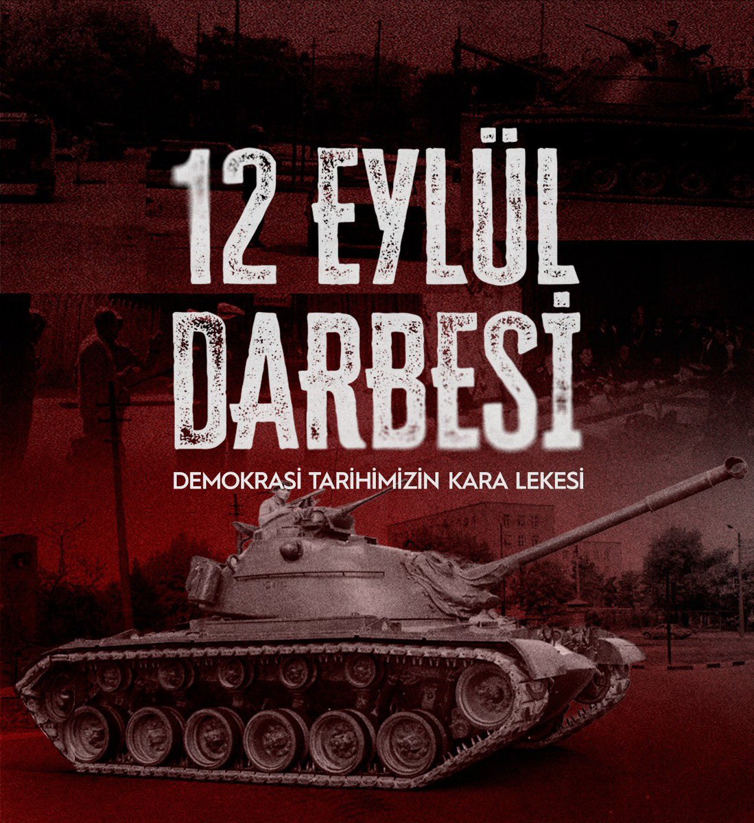 oktay_saral's tweet photo. 12 Eylül, milletimizin geleceğine vesayet eliyle müdahale edilen, demokrasimizin ağır bir yara aldığı kara bir gündür.

Milletin iradesini yok sayan her türlü darbe ve vesayet anlayışı tarih önünde mahkûmdur. Türkiye, bir daha böyle karanlık günlere dönmemek için millî iradesine ve demokrasisine kararlılıkla sahip çıkmaya devam edecektir.

12 Eylül’ün yıl dönümünde, darbelerin mağdur ettiği vatandaşlarımızı rahmetle anıyor; millet iradesine kasteden zihniyeti lanetliyorum.