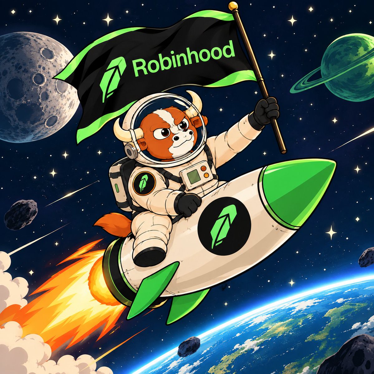 space_bullber's tweet photo. $BULLBERS is ready to set foot on the moon  with Robinhood, so buckle up https://t.co/qLVOFdlw7J